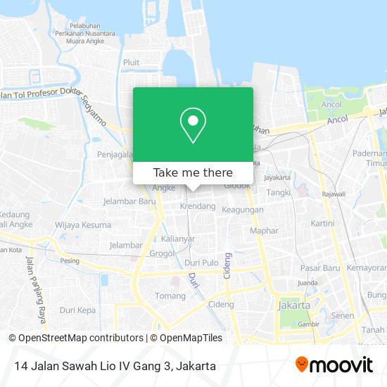 14 Jalan Sawah Lio IV Gang 3 map