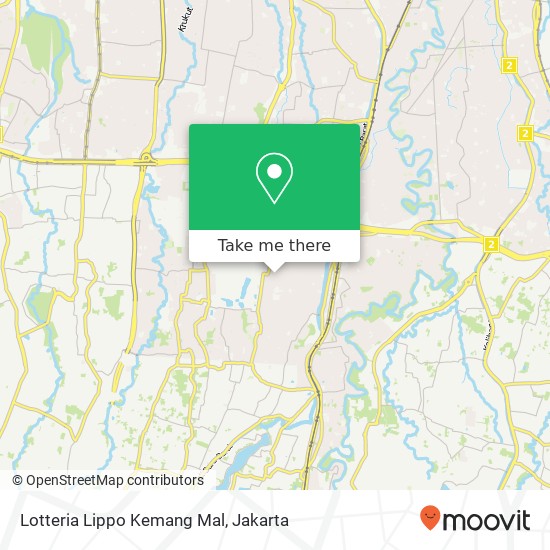 Lotteria Lippo Kemang Mal map