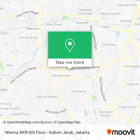 Wisma AKR 6th Floor - Kebon Jeruk map