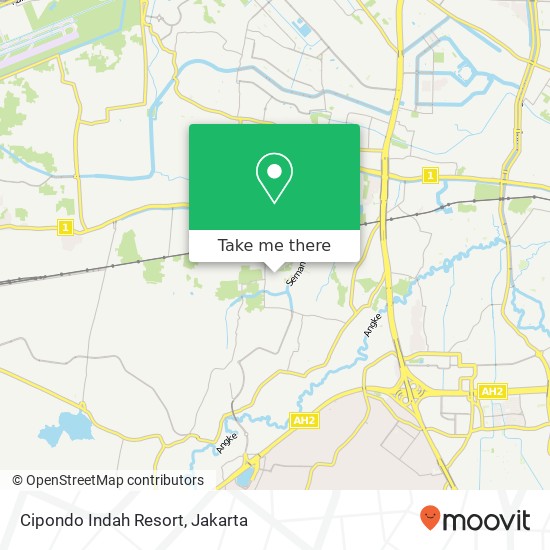 Cipondo Indah Resort map