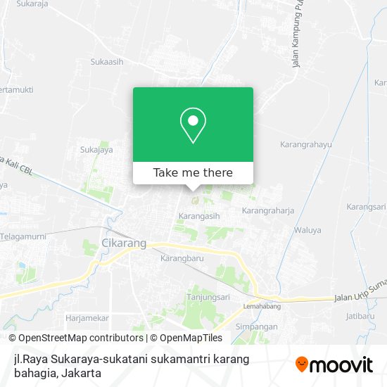 jl.Raya Sukaraya-sukatani sukamantri karang bahagia map