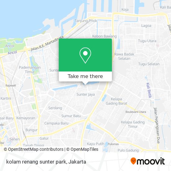 kolam renang sunter park map