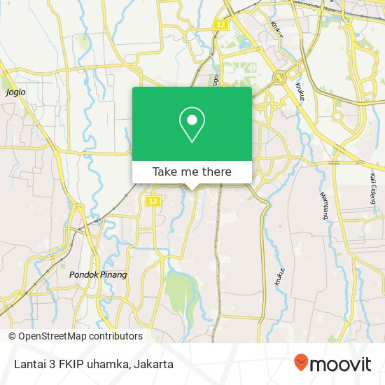 Lantai 3 FKIP uhamka map