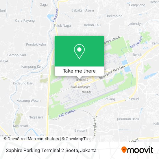 Saphire Parking Terminal 2 Soeta map