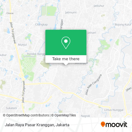 Jalan Raya Pasar Kranggan map