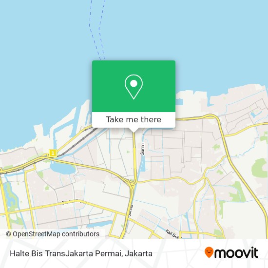 Halte Bis TransJakarta Permai map