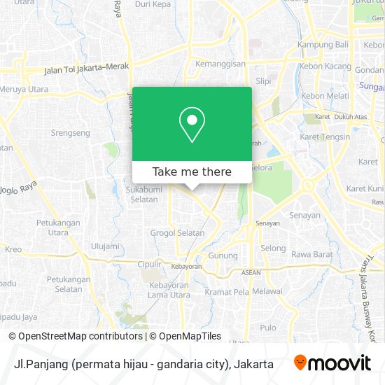 Jl.Panjang (permata hijau - gandaria city) map