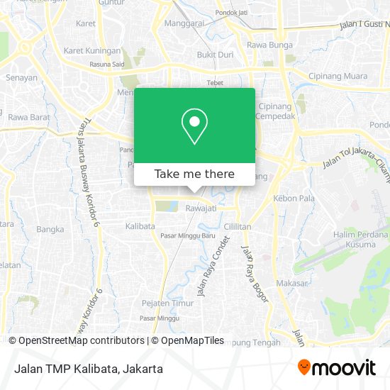 Jalan TMP Kalibata map