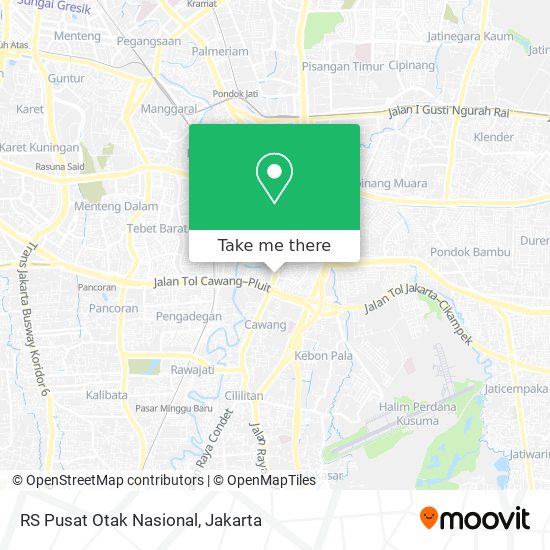 RS Pusat Otak Nasional map