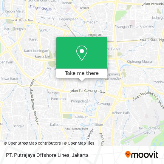 PT. Putrajaya Offshore Lines map