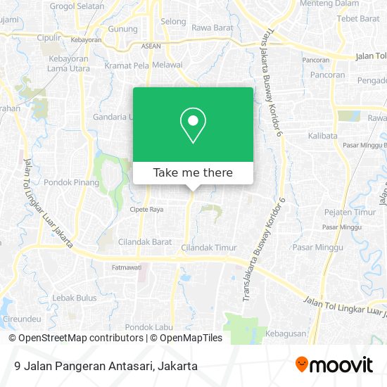 9 Jalan Pangeran Antasari map