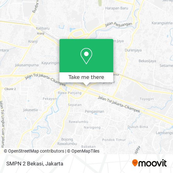 SMPN 2 Bekasi map