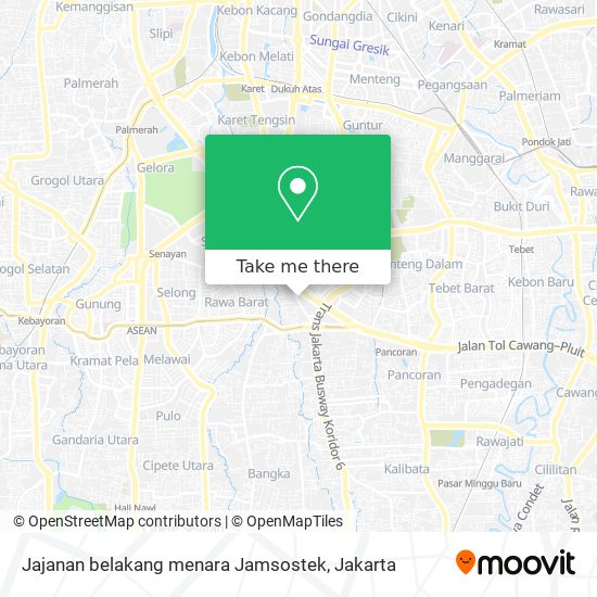 Jajanan belakang menara Jamsostek map
