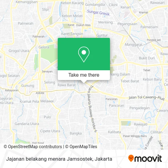 Jajanan belakang menara Jamsostek map