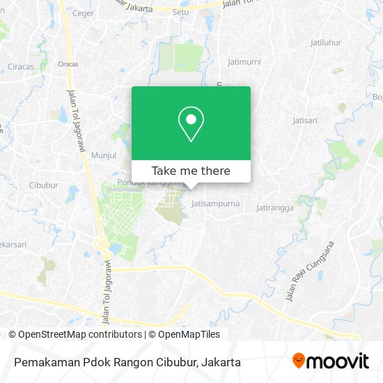 Pemakaman Pdok Rangon Cibubur map