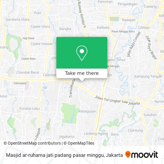 Masjid ar-ruhama jati padang pasar minggu map
