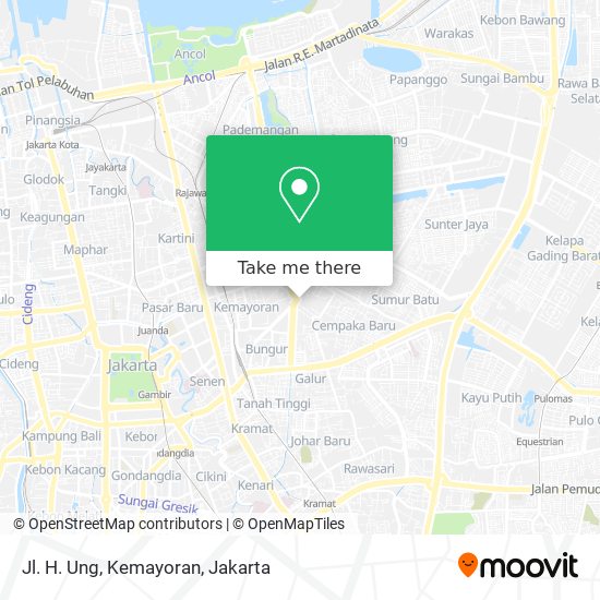 Jl. H. Ung, Kemayoran map