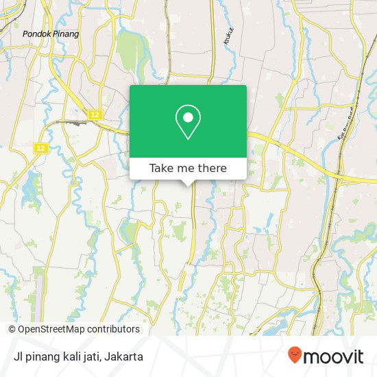 Jl pinang kali jati map