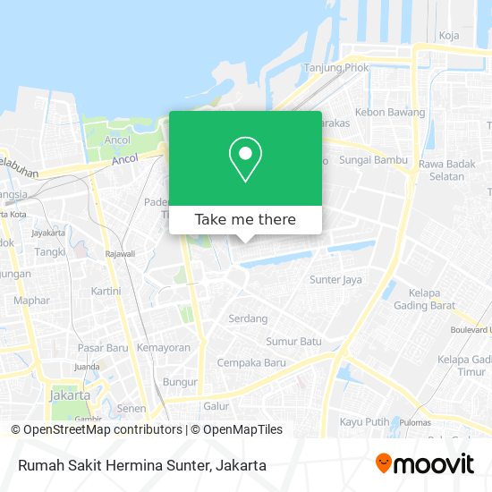 Rumah Sakit Hermina Sunter map