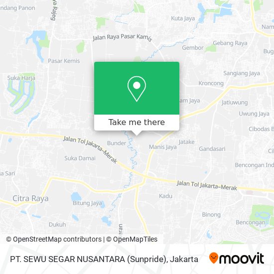 PT. SEWU SEGAR NUSANTARA (Sunpride) map