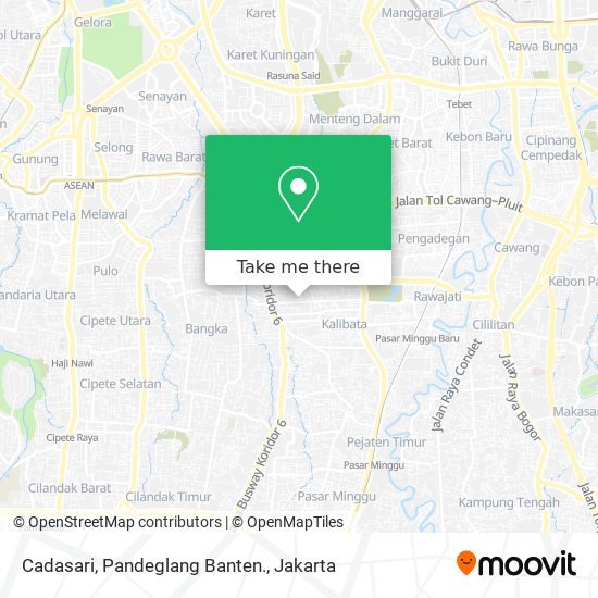 Cadasari, Pandeglang Banten. map