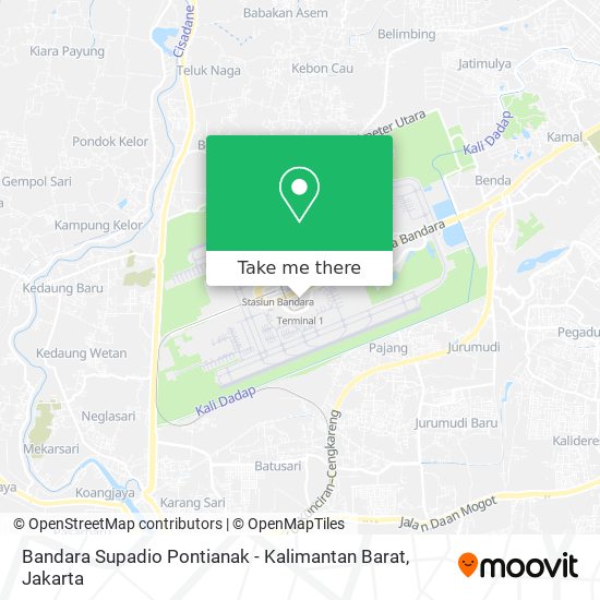 Bandara Supadio Pontianak - Kalimantan Barat map