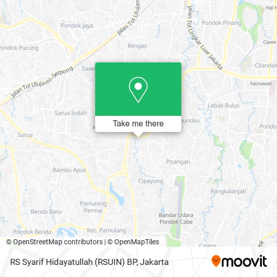 RS Syarif Hidayatullah (RSUIN) BP map
