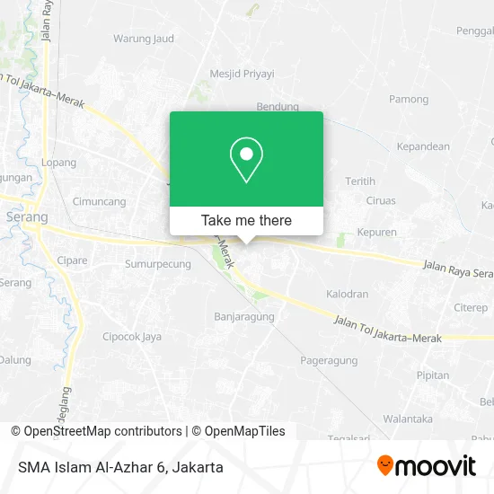SMA Islam Al-Azhar 6 map