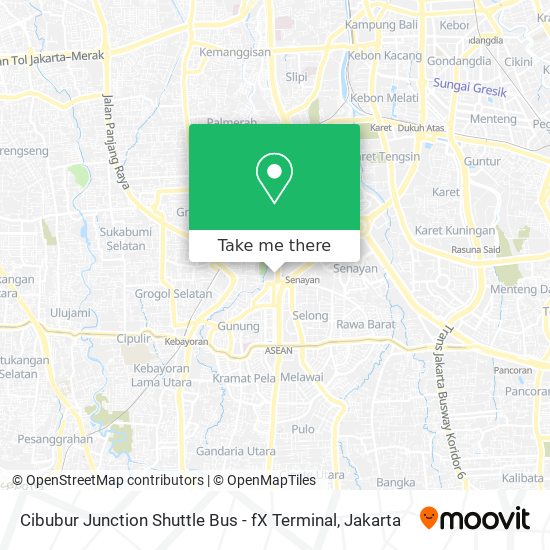 Cibubur Junction Shuttle Bus - fX Terminal map