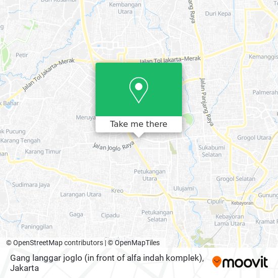 Gang langgar joglo (in front of alfa indah komplek) map
