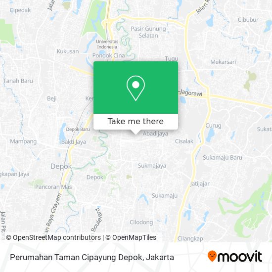 Perumahan Taman Cipayung Depok map
