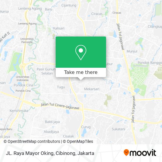 JL. Raya Mayor Oking, Cibinong map