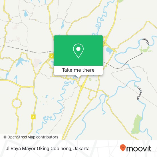 Jl Raya Mayor Oking Cobinong map