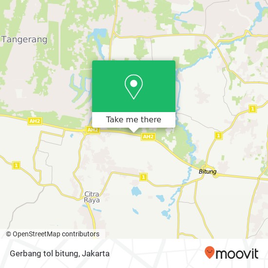 Gerbang tol bitung map