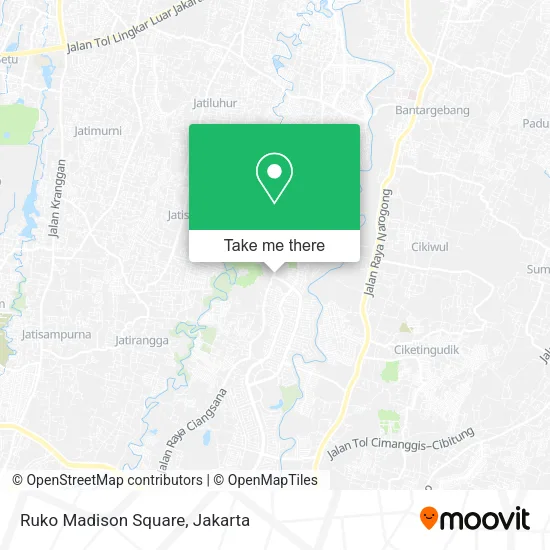 Ruko Madison Square map
