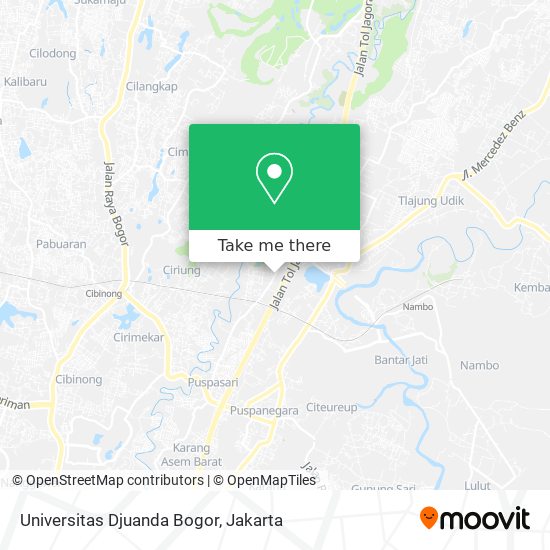 Universitas Djuanda Bogor map