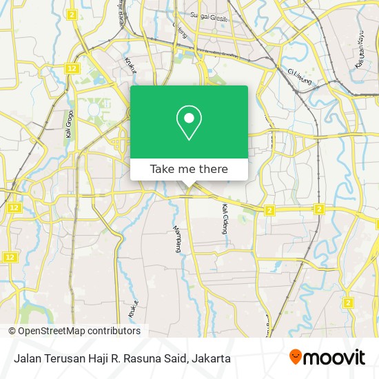 Jalan Terusan Haji R. Rasuna Said map