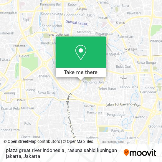 plaza great river indonesia , rasuna sahid kuningan jakarta map