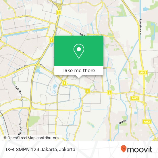 IX-4 SMPN 123 Jakarta map