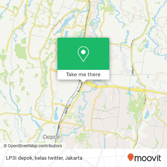 LP3I depok, kelas twitter map