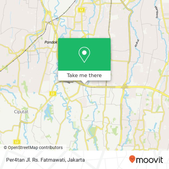 Per4tan Jl. Rs. Fatmawati map