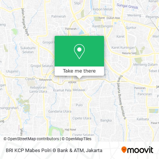 BRI KCP Mabes Polri Θ Bank & ATM map