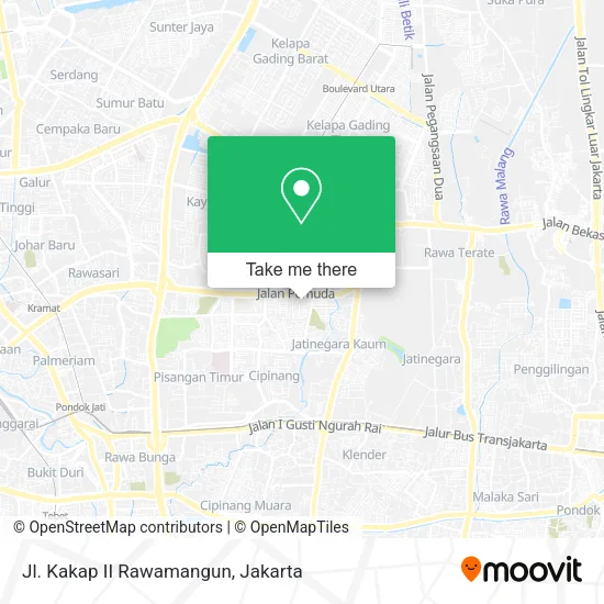 Jl. Kakap II Rawamangun map