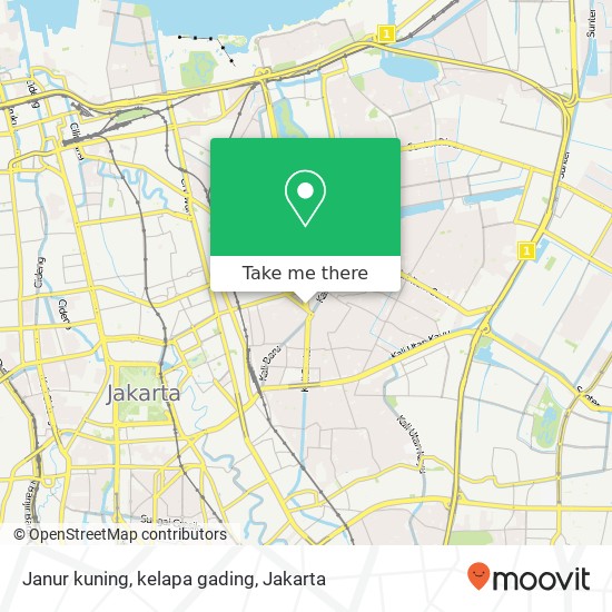 Janur kuning, kelapa gading map