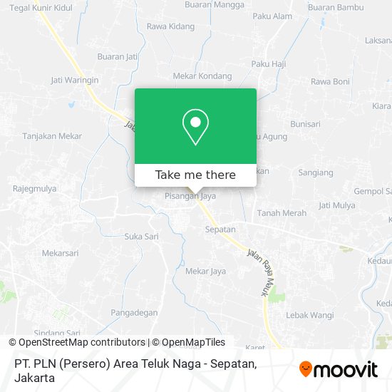 PT. PLN (Persero) Area Teluk Naga - Sepatan map