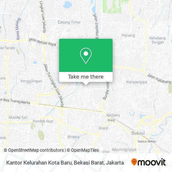 Kantor Kelurahan Kota Baru, Bekasi Barat map