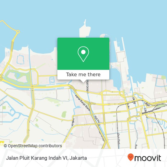 Jalan Pluit Karang Indah VI map