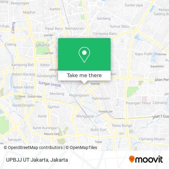 UPBJJ UT Jakarta map