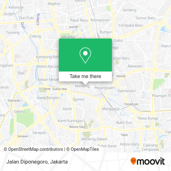 Jalan Diponegoro map