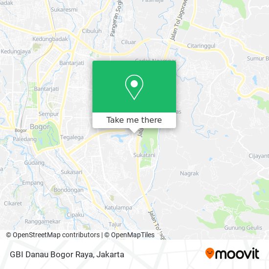 GBI Danau Bogor Raya map
